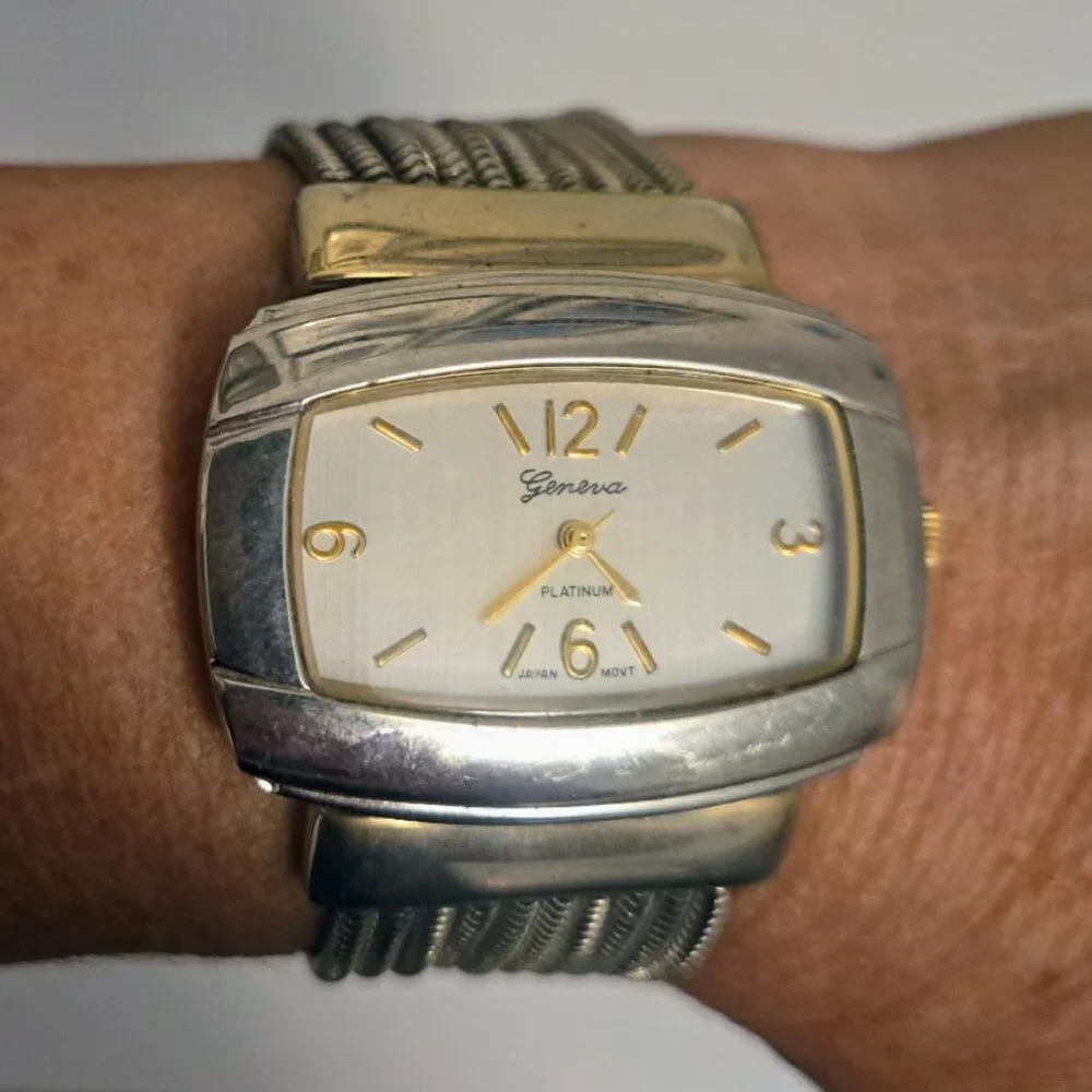 Vintage Geneva Platinum No. 6201‎ multi-strand bracelet watch